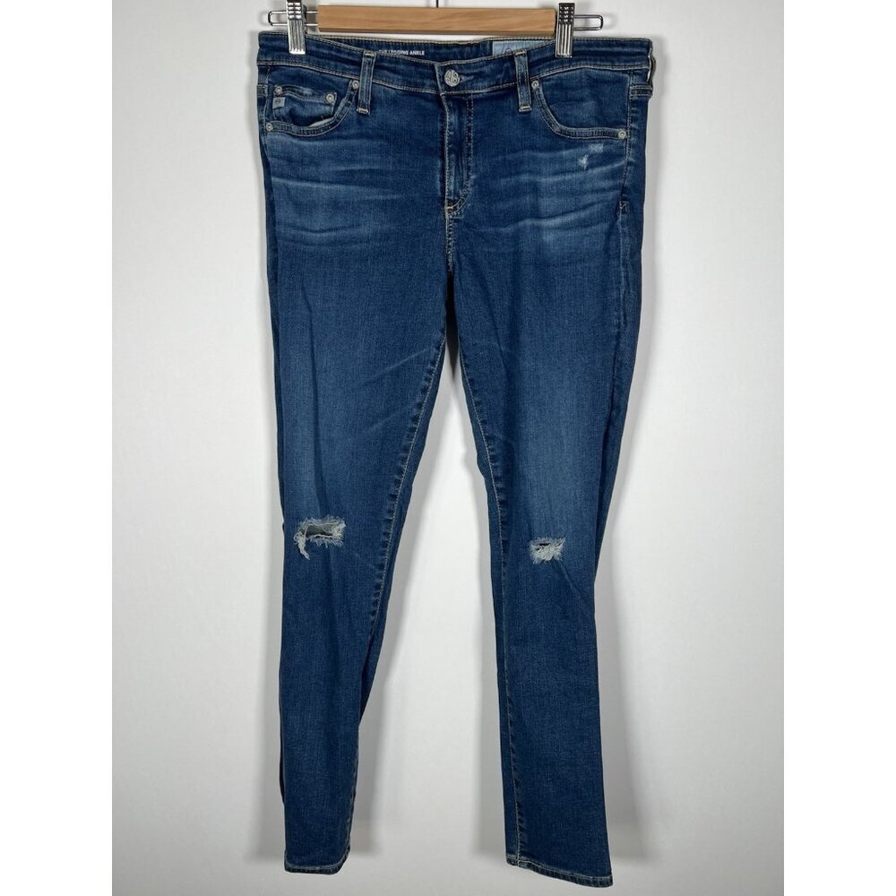 AG Adriano Goldschmied The Legging Ankle Super skinny ankle stretch 32R distress